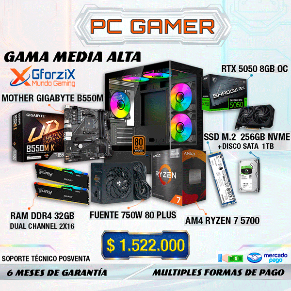 PC-Gamer-Ryzen7-RTX5050-32GB-SSD-HDD-750W-Gama-Media-Alta PC-Gamer-Ryzen7-RTX5050-32GB-SSD-HDD-750W-Gama-Media-Alta